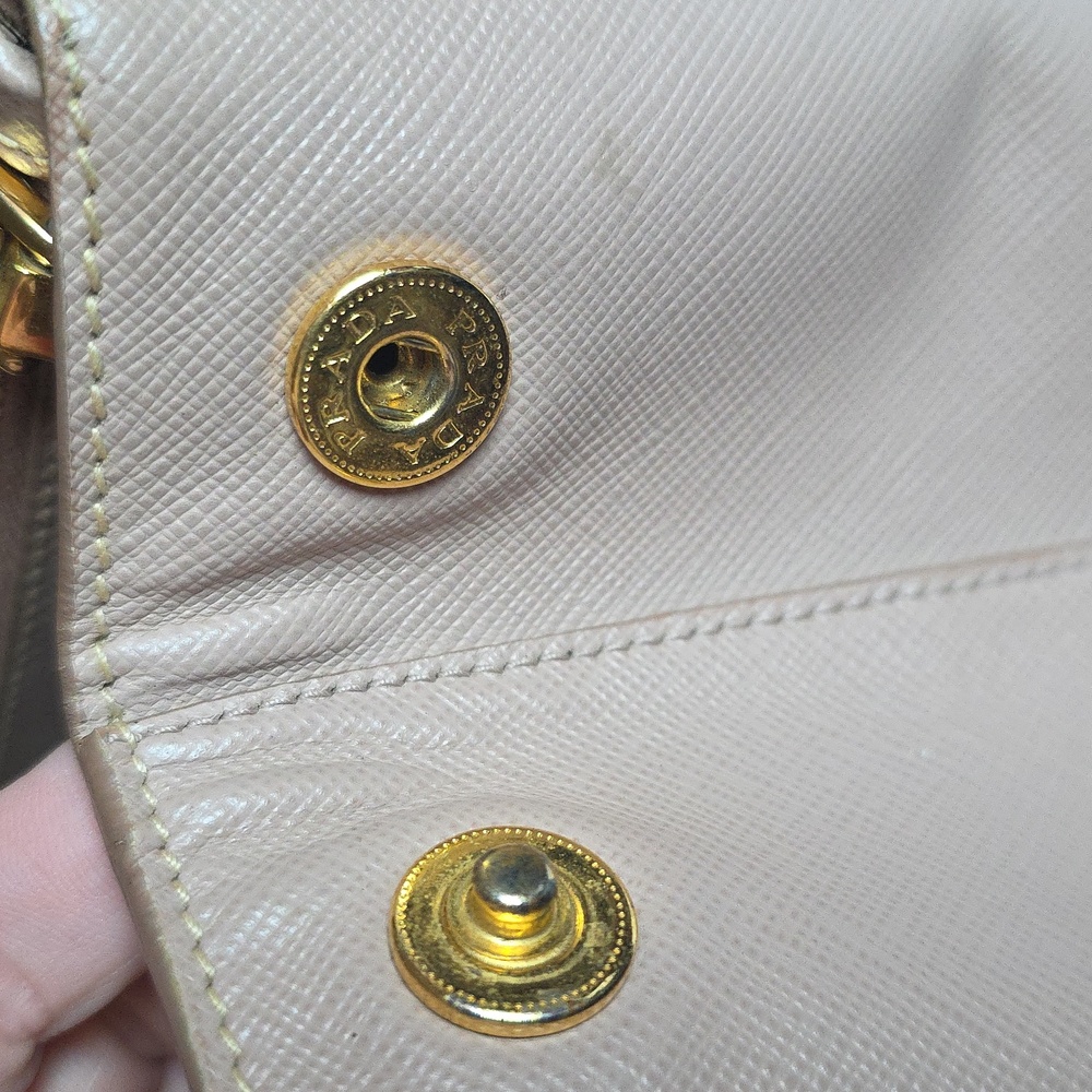 Prada Women's Tan Leather Tote Bag - Picture 13 of 16